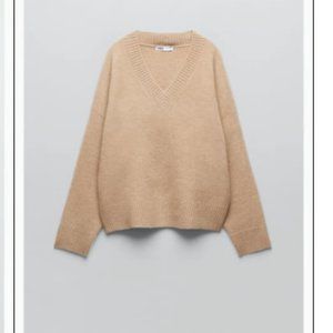Women's Zara Soft Knit Sweater - Taupe Brown - Size Medium